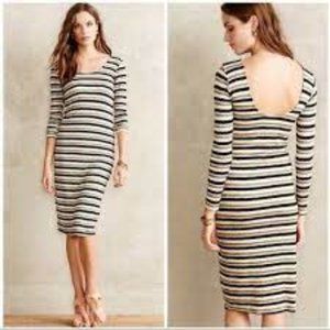 Anthropologie Dolan Striped Midi Dress Size Small